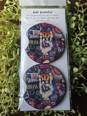 Rock Band Car Coasters